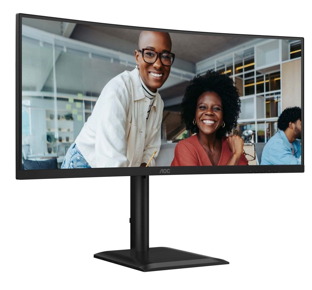 AOC Monitor CU34E4CV, 34", VA, 3440x1440, 21:9, 350cd, 3500:1, 4ms, DP, HDMI, 120Hz, USB Hub, RJ45, repro
