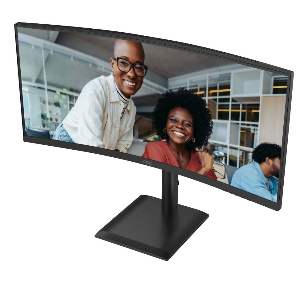 AOC Monitor CU34E4CV, 34", VA, 3440x1440, 21:9, 350cd, 3500:1, 4ms, DP, HDMI, 120Hz, USB Hub, RJ45, repro