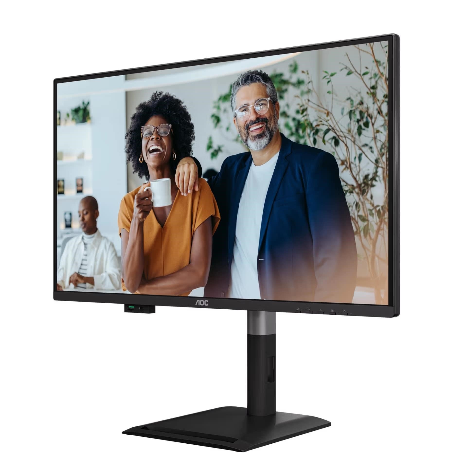 AOC Monitor Q27P4CV, 27", IPS, 2560x1440, 16:9, 350cd, 1500:1, 4ms, DP, HDMI, 120Hz, USB Hub, RJ45, pivot, repro