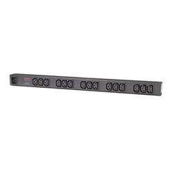 APC Rack PDU, Basic, Zero U, 16A, 208/230V, (15) C13, IEC-320 C20
