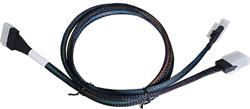 ARECA int. SlimlineSAS x8 SFF-8654 straight to 2x miniSAS SFF-8087 cable, 1m