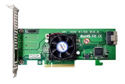 ARECA Tri-mode RAID0/1/10 card 8-port int. (SFF-8654), PCIe4.0 x8 Card, LP