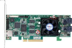 ARECAARC-1216-4I 4-port SAS/SATA (1xSFF8643), 1GB cache, RAID 0/1/1E/10/00/100, PCI-E 3.0 x8,LP