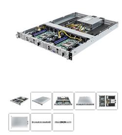 ASRock Rack 1U server AM5 4xDDR5 PCIe5,0 1x16x 1xM.2 2x1GB Lan 80+Platinum 2x1600W