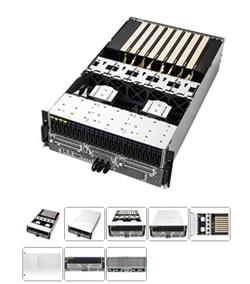 ASRock Rack 4U server SP5 24xDDR5 PCIe5,0 8x16x/1x8x 2xM,2 4x2,5"HS NVMe+20xHS Sata 1xOCP 2x1GB LAN80+Titanium 4x2700W
