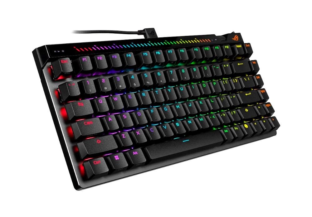 ASUS KB ROG Falchion - US, mechanická, magnetické switche, drátová, high-profile, makro klávesy, podsvícená, černá