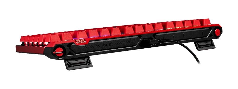 ASUS KB ROG Falchion - US, mechanická, magnetické switche, drátová, high-profile, makro klávesy, podsvícená, červená