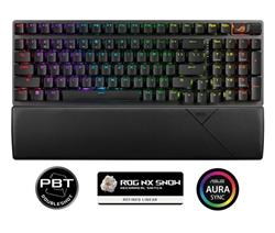 ASUS KB ROG STRIX SCOPE II 96 WIRELESS (ROG SNOW / PBT), mechanická, bezdrátová, BT, USB-A, US