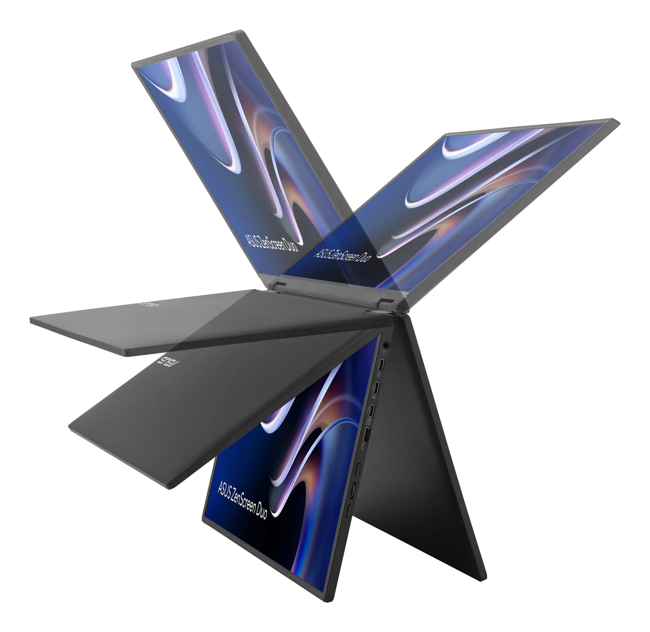 ASUS Monitor ZenScreen Duo MB14FCD, 14", IPS, 1920x1200, 16:10, HDMI, USB-C, 60Hz