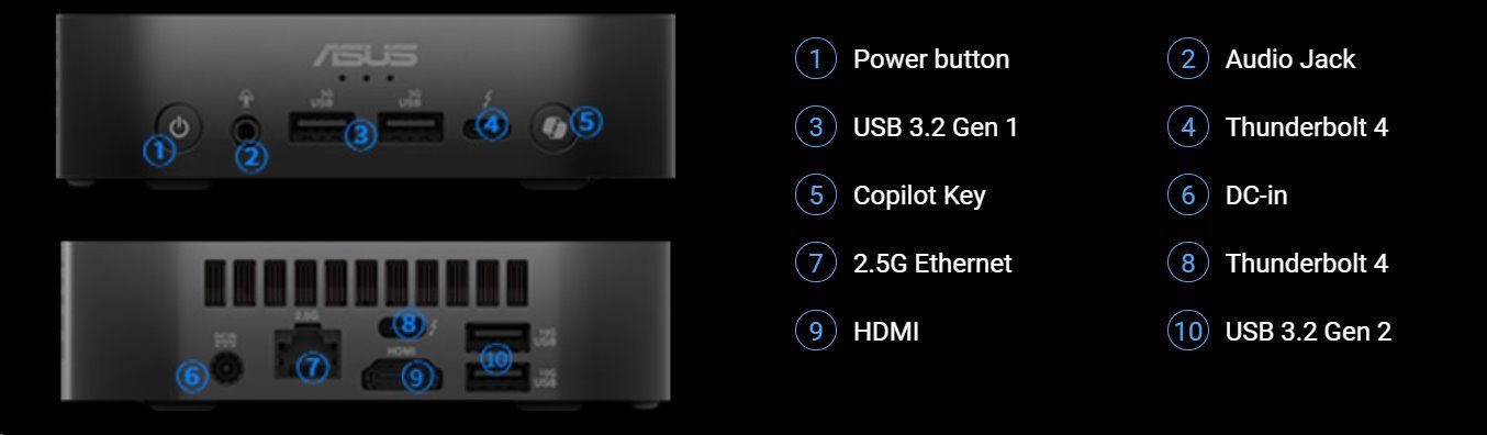 ASUS NUC 14 Pro AI NUC14LNK/Intel Core Ultra 9 288V
