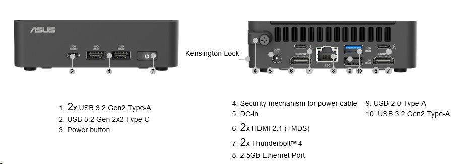 ASUS NUC 15 Pro RNUC15CRKC500002/Intel Core 5-210H