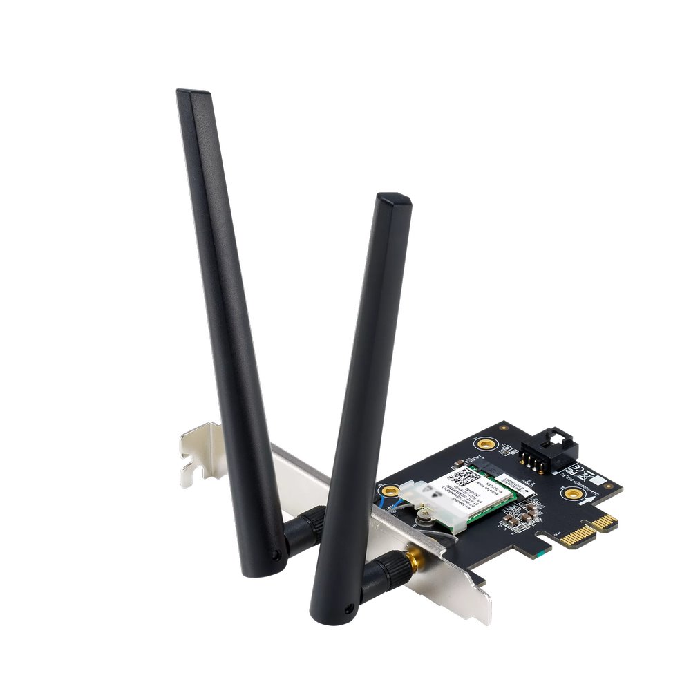 ASUS PCE-BE6500 Tri-Band Wi-Fi 7 PCIe Adapter BE6500, Bluetooth 5.4, 2 ext. antény