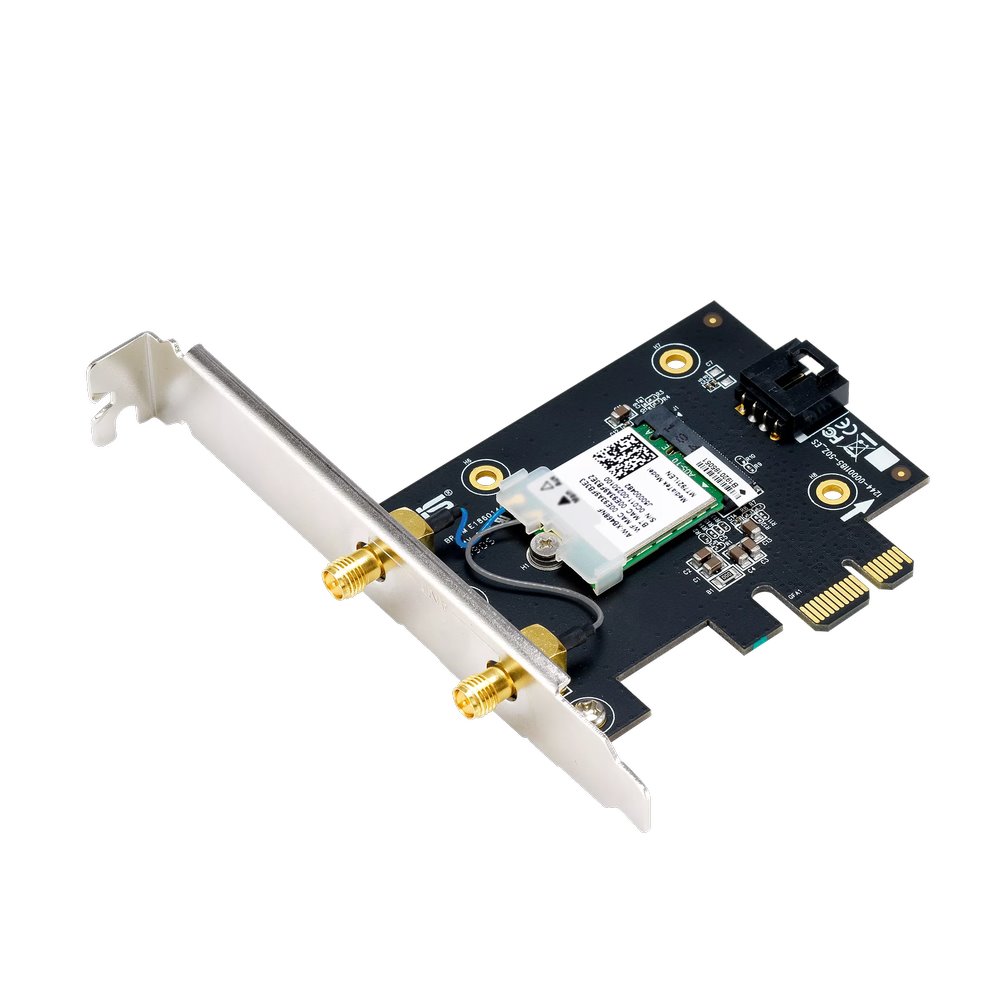ASUS PCE-BE6500 Tri-Band Wi-Fi 7 PCIe Adapter BE6500, Bluetooth 5.4, 2 ext. antény