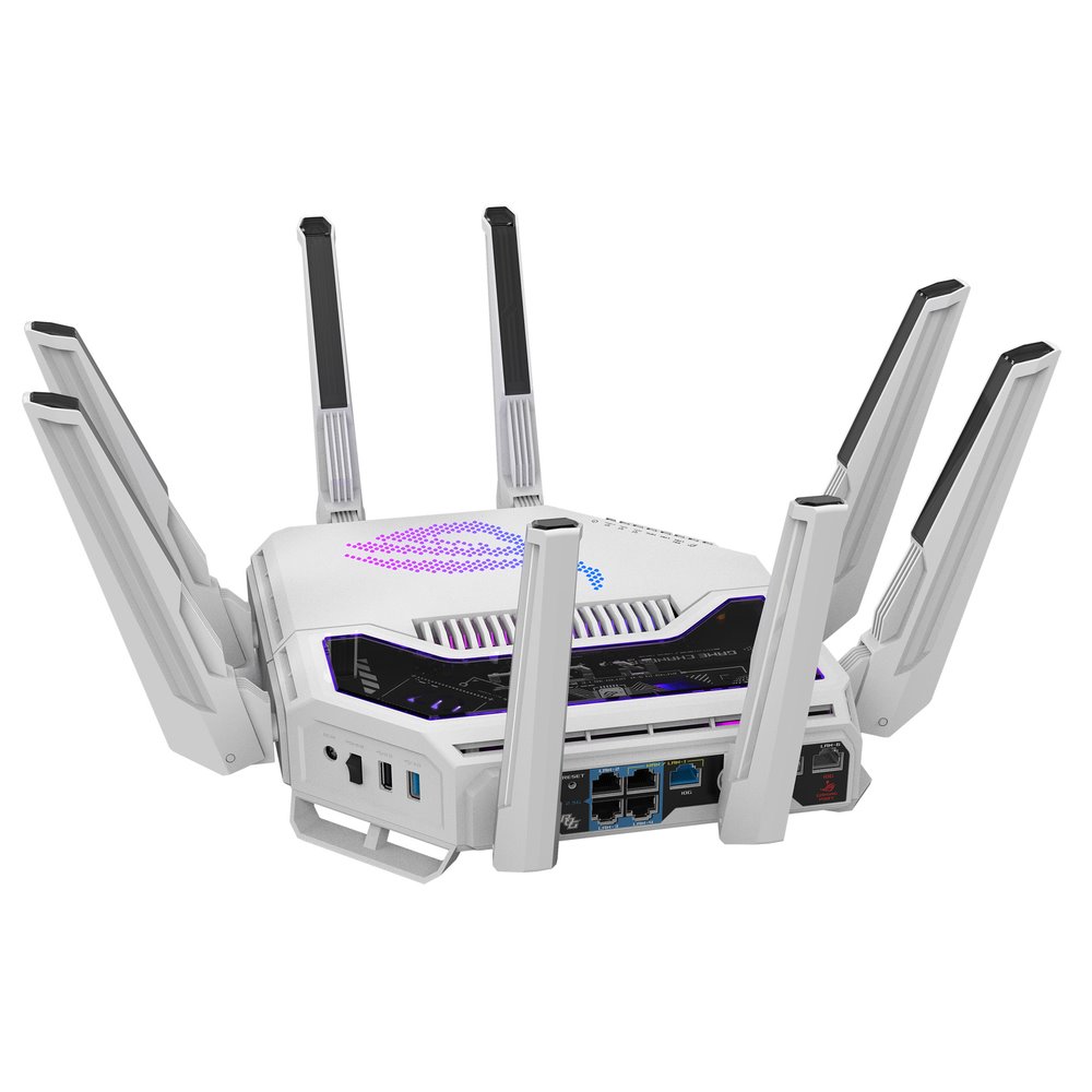 ASUS ROG Rapture GT-BE19000AI Tri-Band AI Gaming Wi-Fi 7 Router BE19000, 8 int., 2×10G, 4×2.5G, USB 3.0