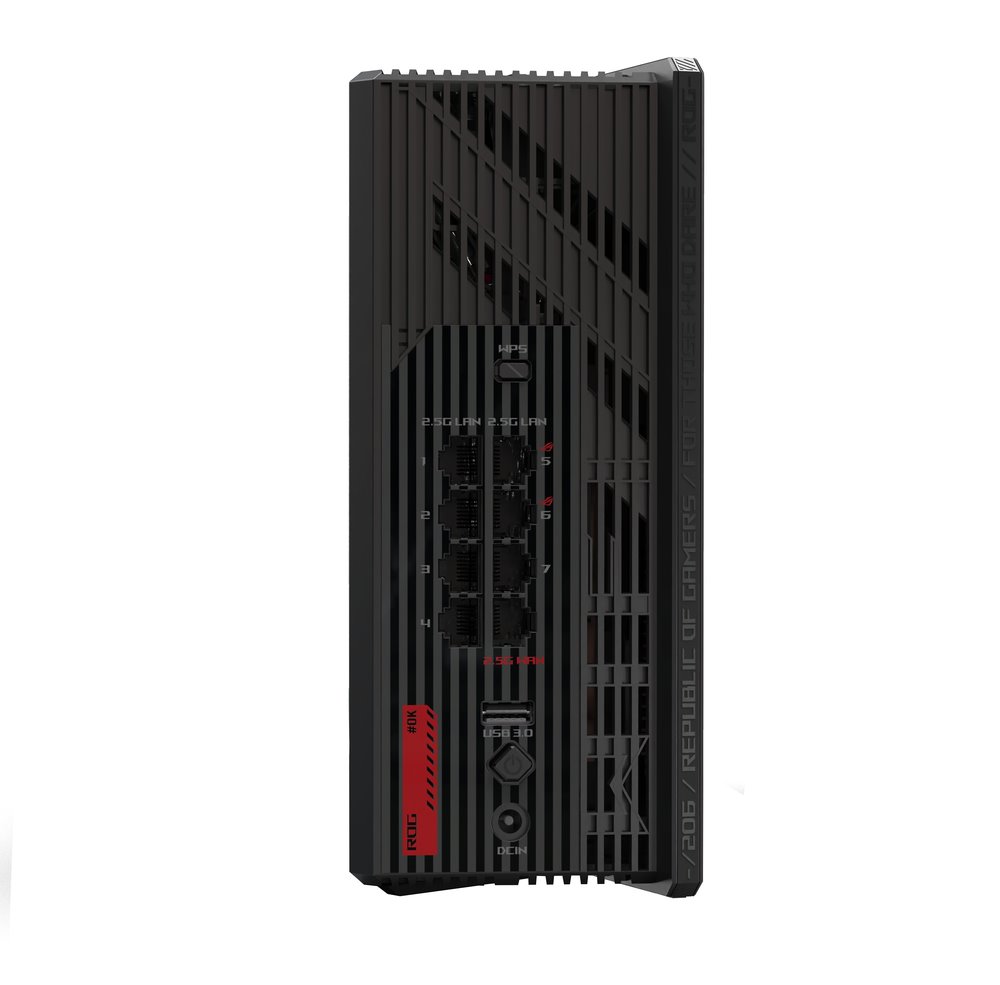 ASUS ROG Strix GS-BE18000 Tri-Band Gaming Wi-Fi 7 Router BE18000, 8 int., 8×2.5G, Aura RGB
