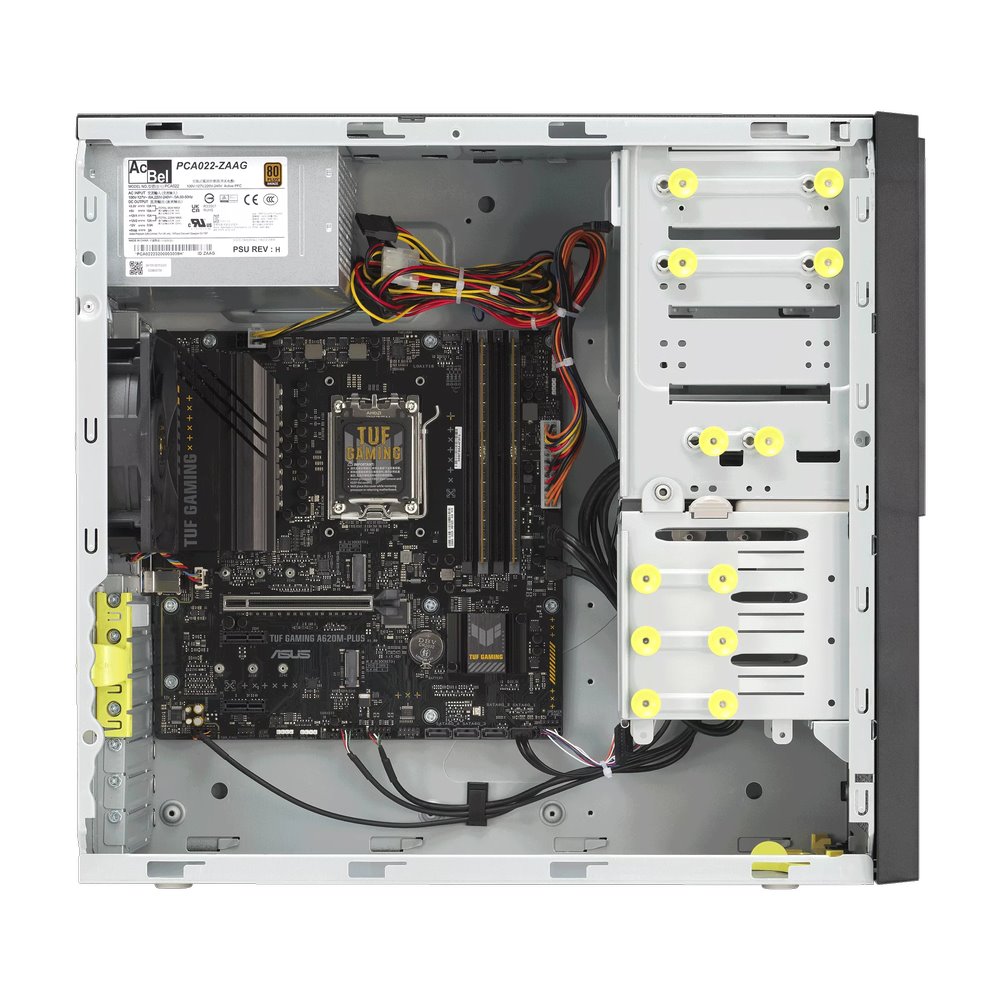 ASUS WS EC E500A, AM5, 4xDDR5, 3xPCIe, 1x2.5"/3x3.5", 2xM.2, 2.5Gb LAN, 750W, Tower 3U