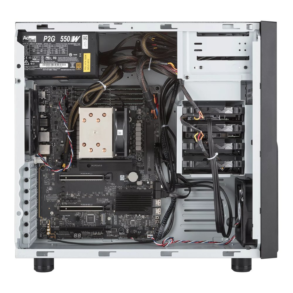 ASUS WS EC Pro E500I W8, LGA1851, 4xDDR5, 3xPCIe, 4x2.5"/3.5"SATA, 3xM.2, 2x2.5Gb LAN, 750W, Tower 3U