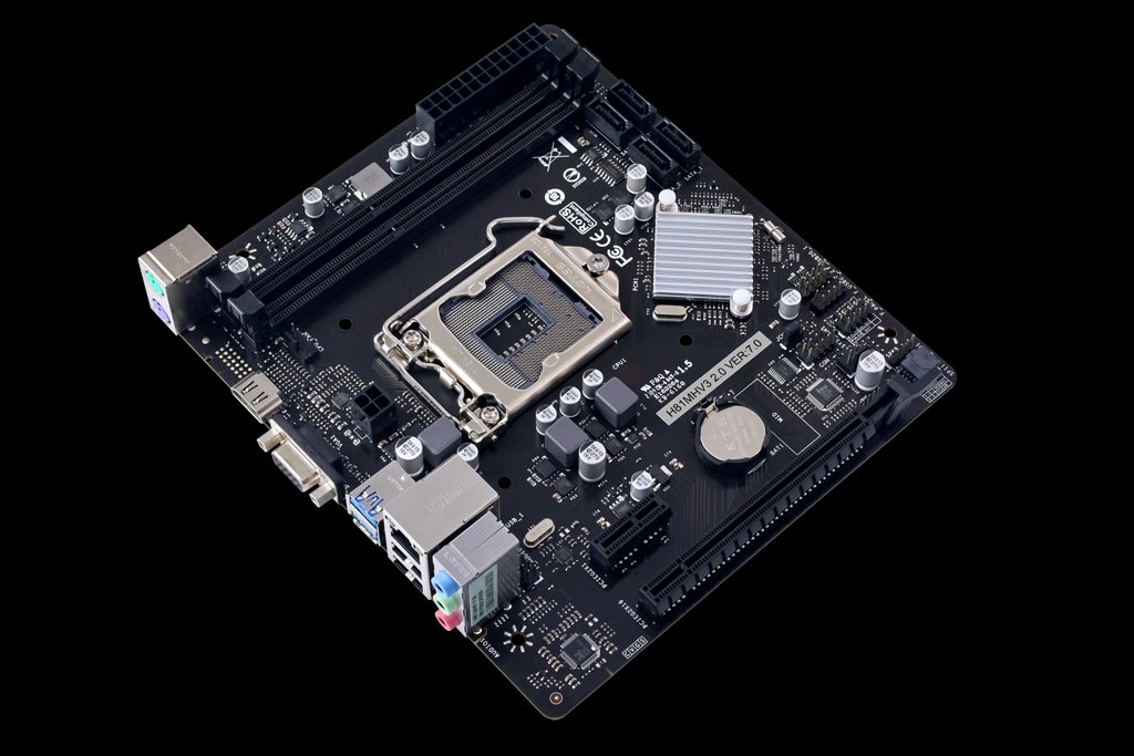 BIOSTAR, Socket 1150, Intel H81, v.2.0, 2x DDR3 1600MHz, max 16GB, 1x PCI-E x16, 2x SATA III, 2x SATA II, 1GB LAN,