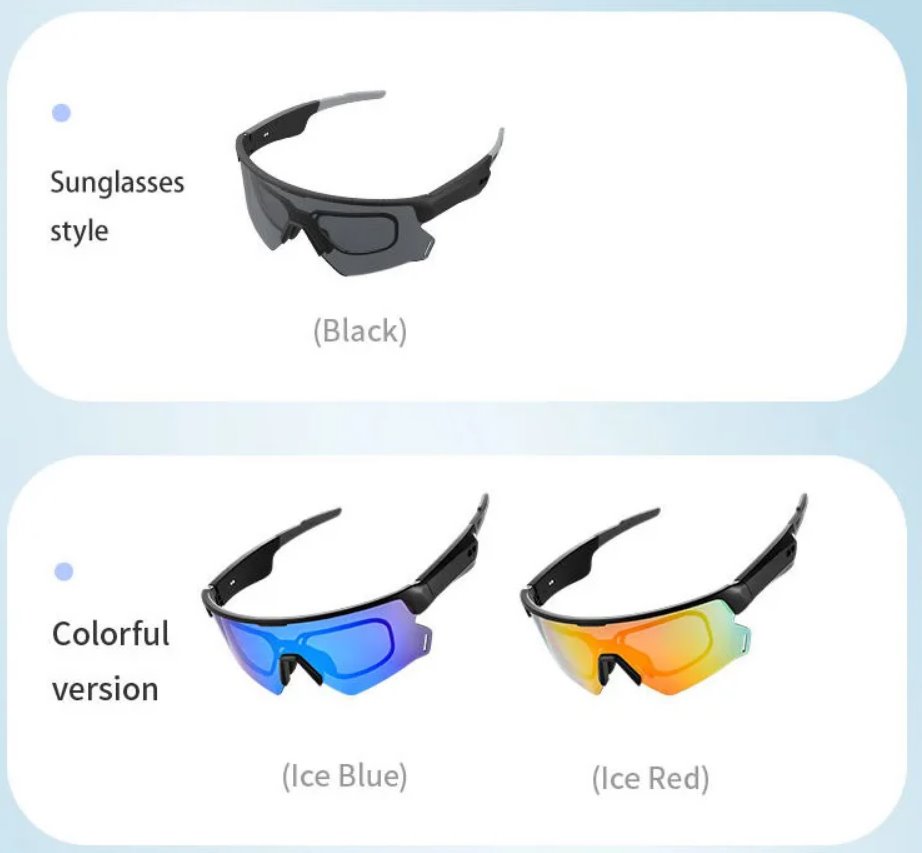 BLACKVIEW brýle D2 music, 8Mb 240mAh BT 5.1,ENC,IP54 155x60x70mm,Black lenses