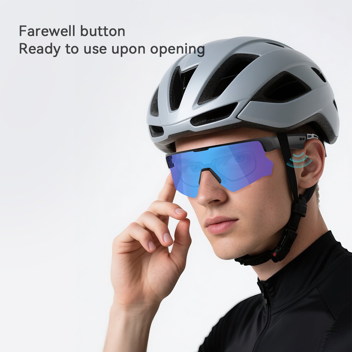 BLACKVIEW brýle D2 music, 8Mb 240mAh BT 5.1,ENC,IP54 155x60x70mm,Ice Blue lenses