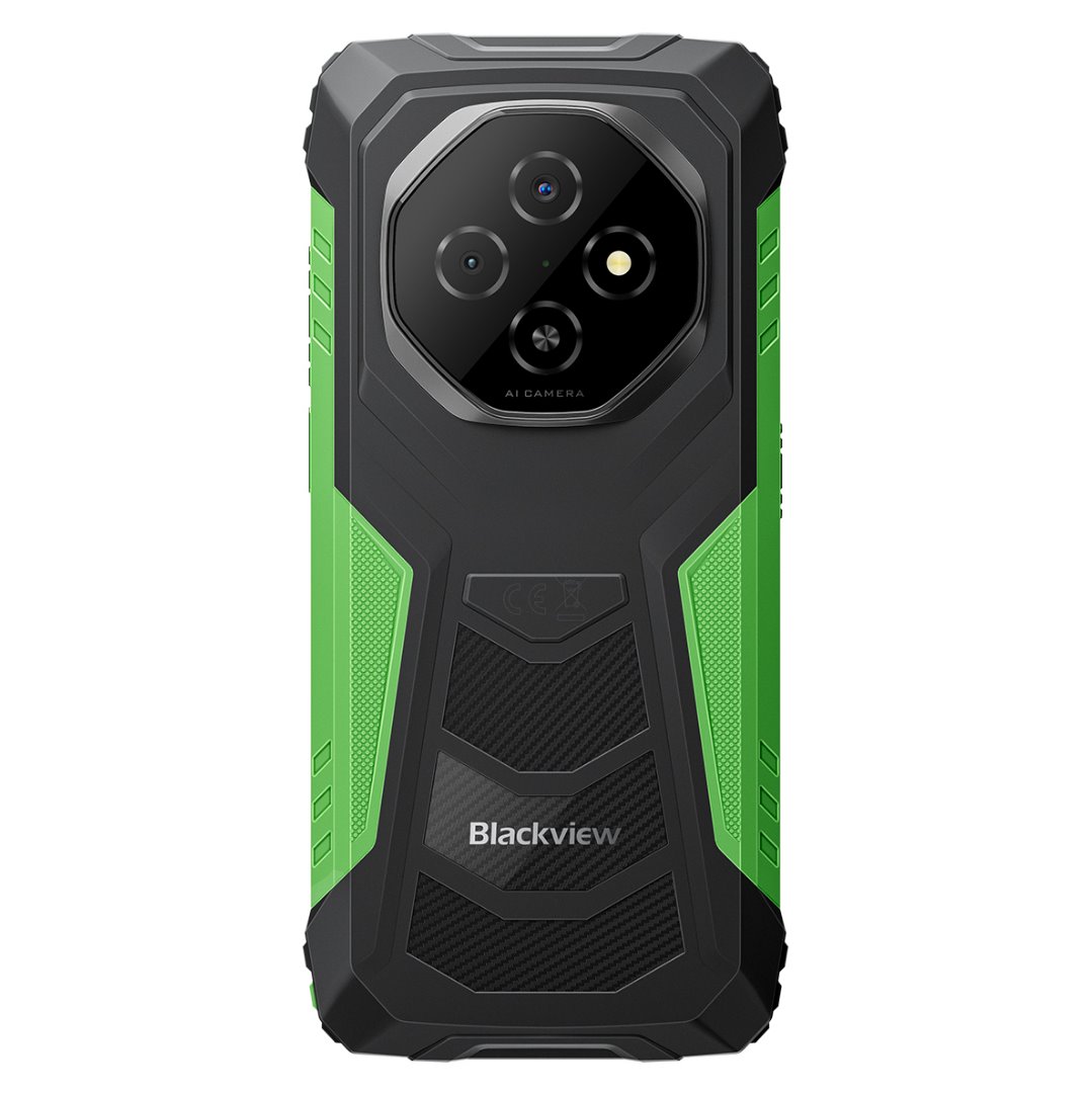 BLACKVIEW FORT1 LTE 6.56" GREEN,HD+ 1612x720,6+256GB,T615 Octa-Core 1.8GHz,8MP/16+2MP,NFC,10000mAh,Android 15