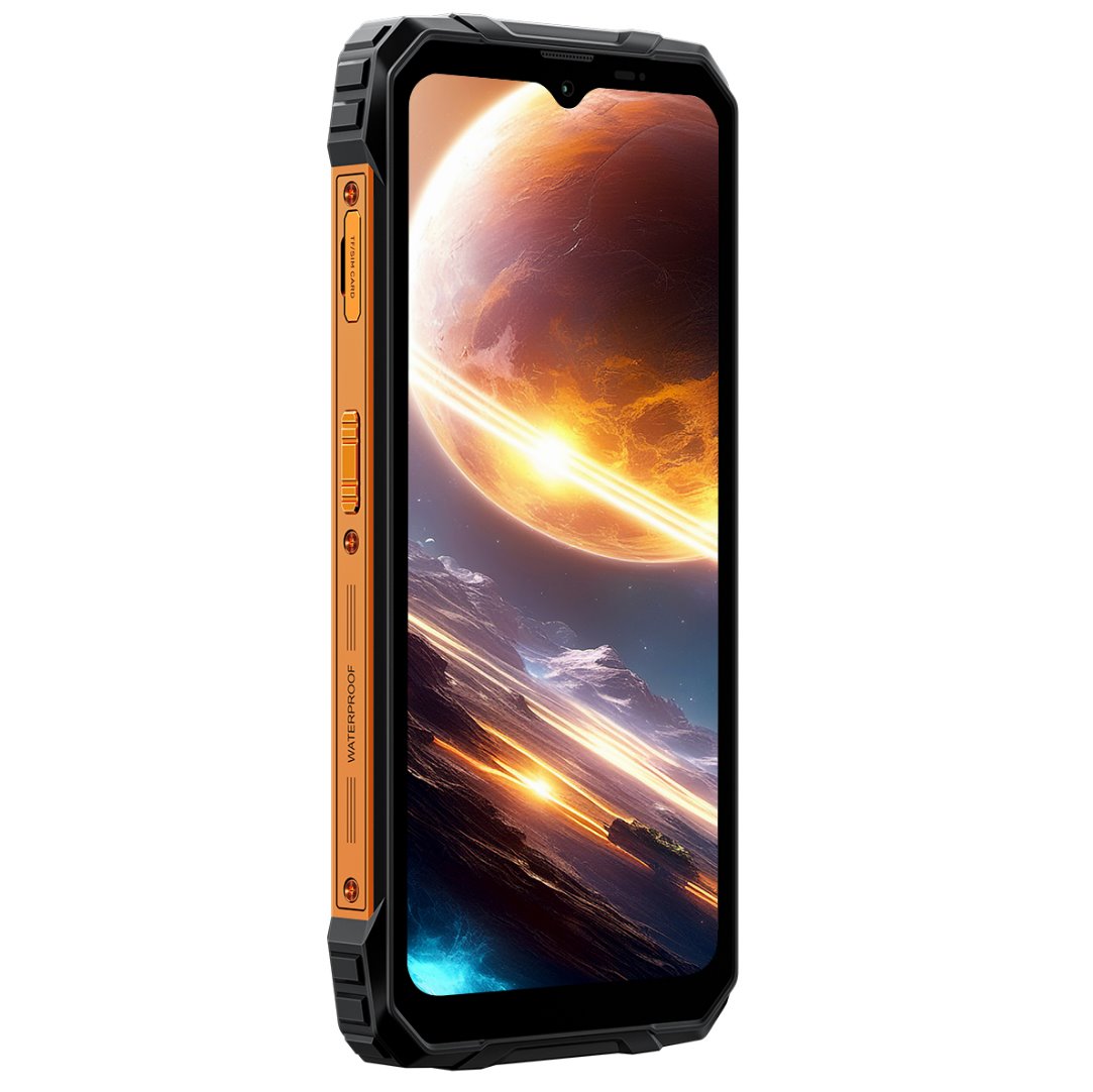 BLACKVIEW FORT1 LTE 6.56" ORANGE,HD+ 1612x720,6+256GB,T615 Octa-Core 1.8GHz,8MP/16+2MP,NFC,10000mAh,Android 15