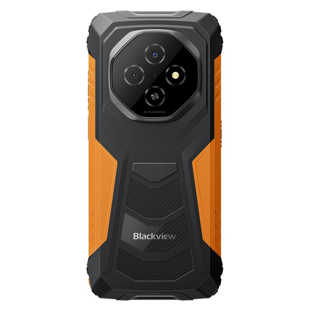 BLACKVIEW FORT1 LTE 6.56" ORANGE,HD+ 1612x720,6+256GB,T615 Octa-Core 1.8GHz,8MP/16+2MP,NFC,10000mAh,Android 15