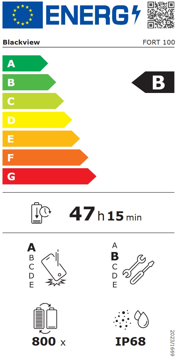 BLACKVIEW FORT100 LTE 6.56" WHITE,HD+ 1612x720,8+128GB,G81 Octa-Core 2.0GHz,13MP/16MP,NFC,5000mAh,Android 16