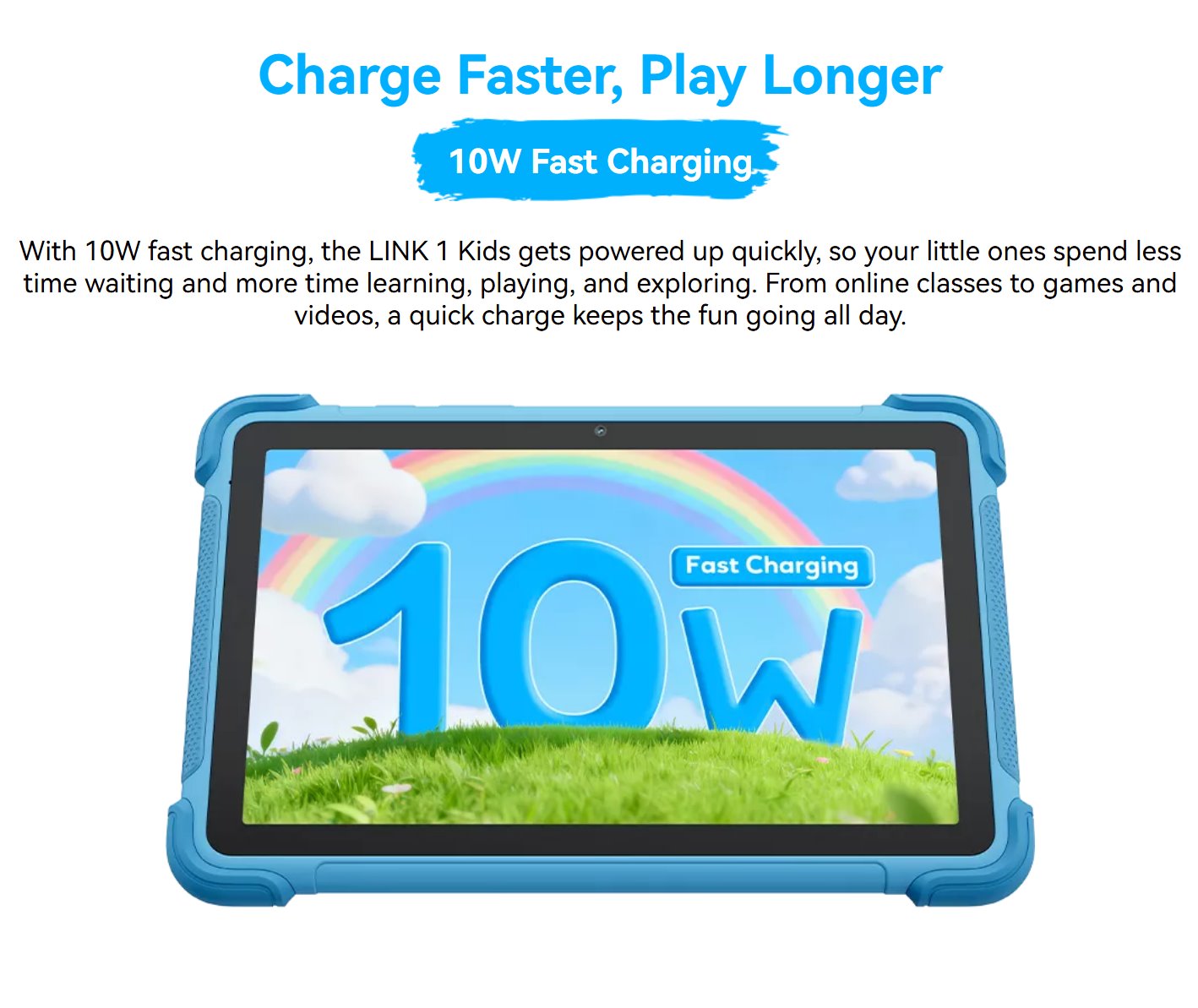 BLACKVIEW LINK 1 Kids BLUE 8.68"IPS 1340x800,4/64GB,Quad-core 2.0GHz,5+8MP,5000mAh,WiFi6,BT 5.0,Android 16