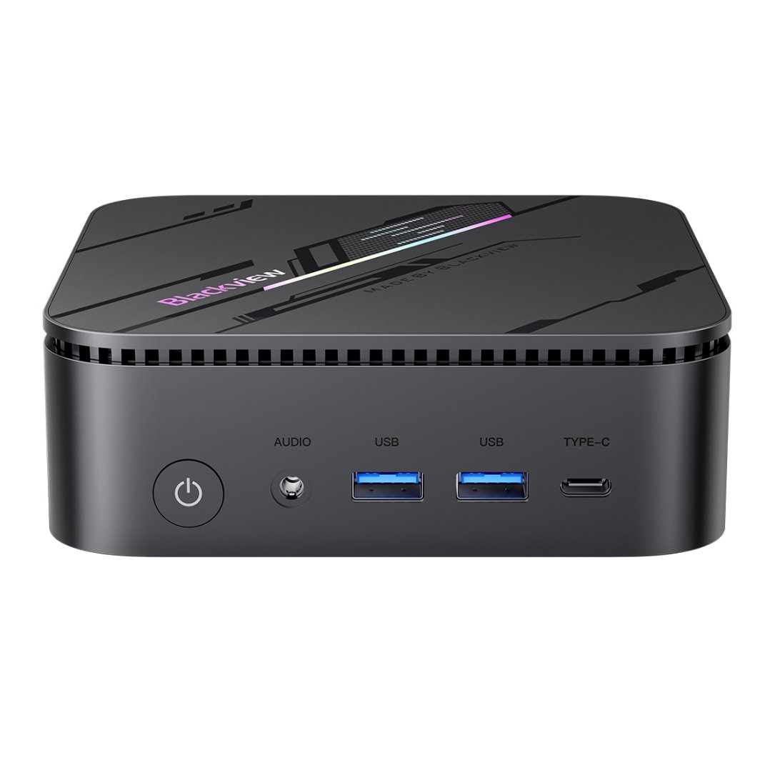BLACKVIEW miniPC MP100 Pro i5-12450H 4.4GHz 16/512GB,WiFi 6,BT 5.2,RJ45,1xUSB-C,6xUSB 3.1,1xPD,1xHDMI,1xDP,jack,W11Pro