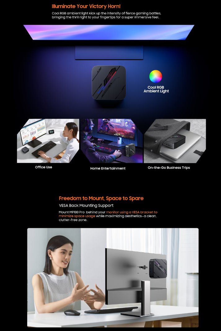 BLACKVIEW miniPC MP100 Pro i5-12450H 4.4GHz 16/512GB,WiFi 6,BT 5.2,RJ45,1xUSB-C,6xUSB 3.1,1xPD,1xHDMI,1xDP,jack,Win11Pro