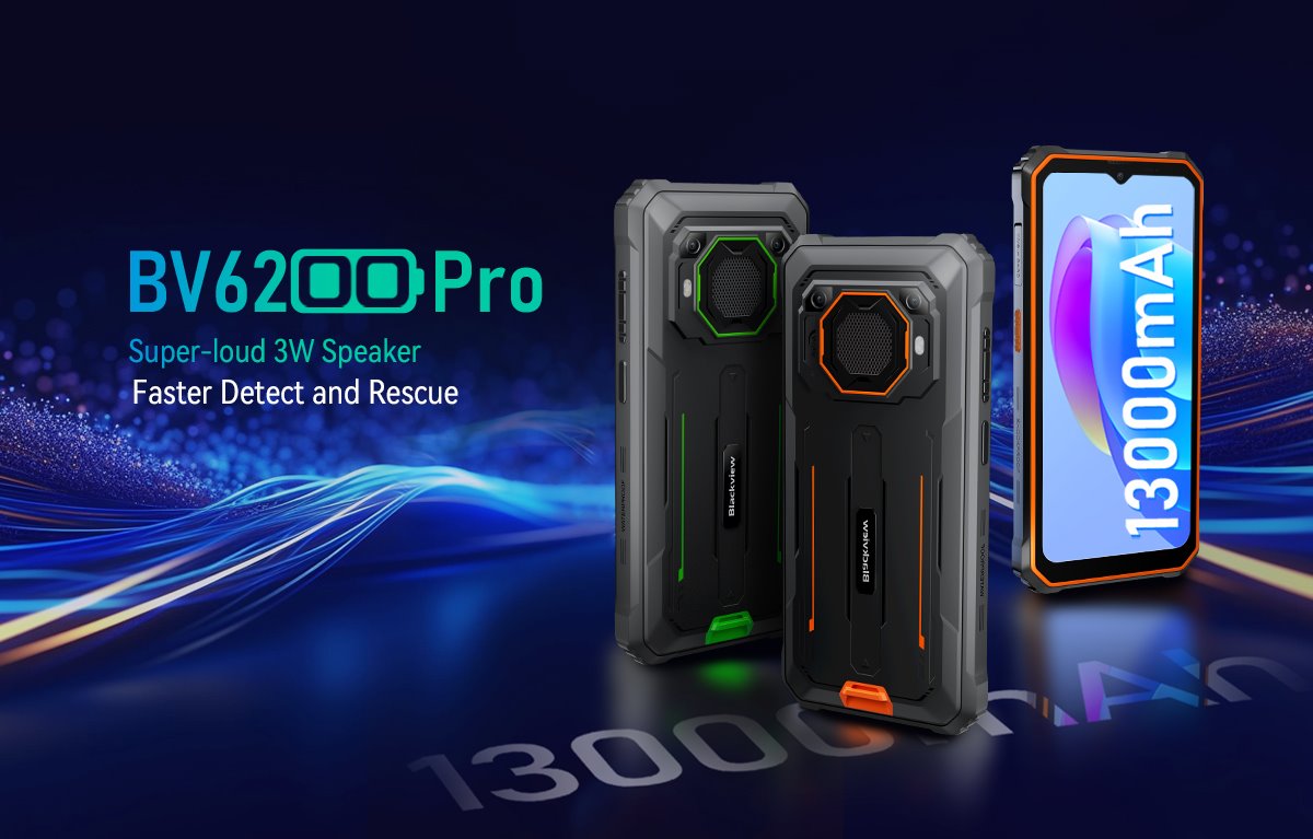 BLACKVIEW Rugged BV6200Pro 6.56",HD+ Helip P35 Octacore 2.3Ghz,6GB+128GB,CAM 8+13+0.3MP,13000mAh,IP68&IP