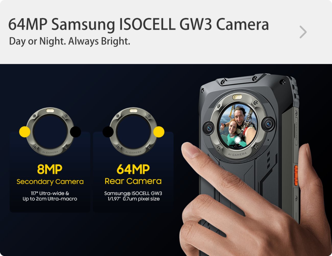 BLACKVIEW Rugged BV9300Pro 6.7" FHD+ 120Hz GG 5, 12GB+256GB, Helio G99, 15080mAh+33W, 100LM Flashlight CAM 64MP+32MP