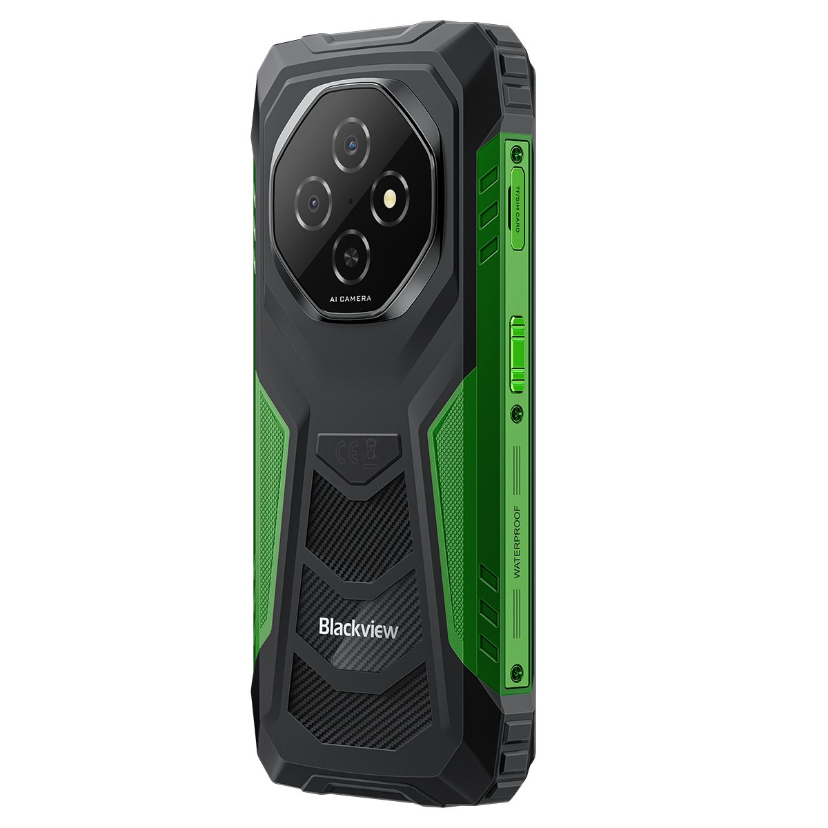 BLACKVIEW Rugged FORT1 LTE 6.56" GREEN,HD+ 1612x720,6+256GB,T615 Octa-Core 1.8GHz,8MP/16+2MP,NFC,10000mAh,Android 15