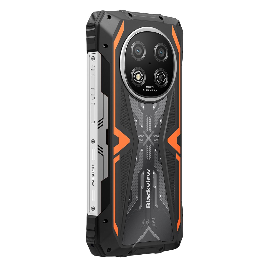 BLACKVIEW Rugged ROCK 2 5G 6.67" ORANGE,HD+ 1640x720,12+256GB,T8100 Octa-Core 2.2GHz,13MP/16MP,NFC,15000mAh,Android 16