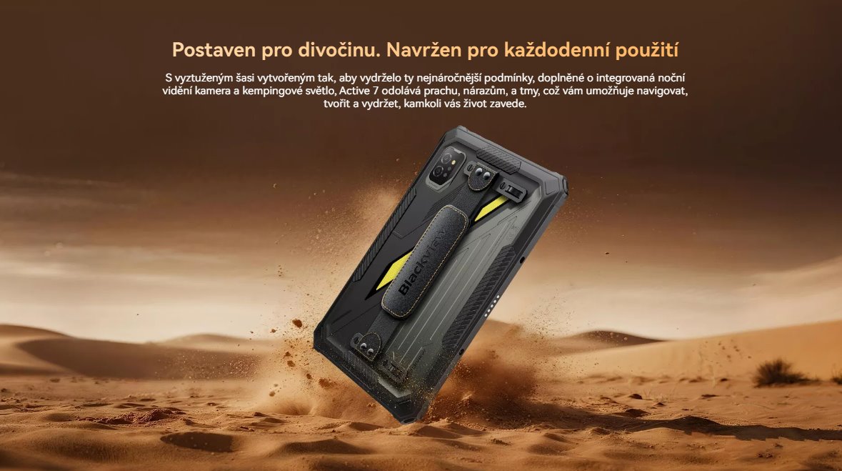 BLACKVIEW Rugged Tab Active 7 LTE 8GB/128GB 11",BLACK,Helio G81 Octa-core 2.0GHz,13MP/16MP+20MP,Night vision,Android 15