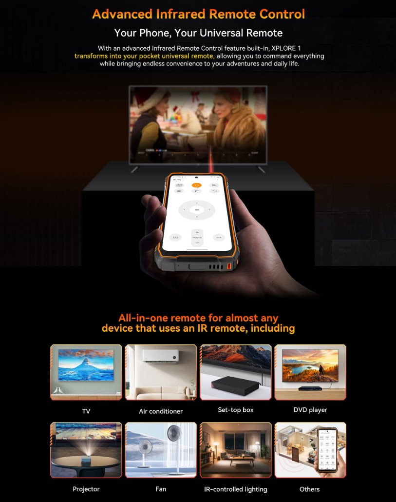 BLACKVIEW Rugged XPLORE 1 5G 6.78",FHD 2460x1080,12+256GB,Octa-core 2.4Ghz,50+64MP+20MP,Night,20000mAh,Android 15
