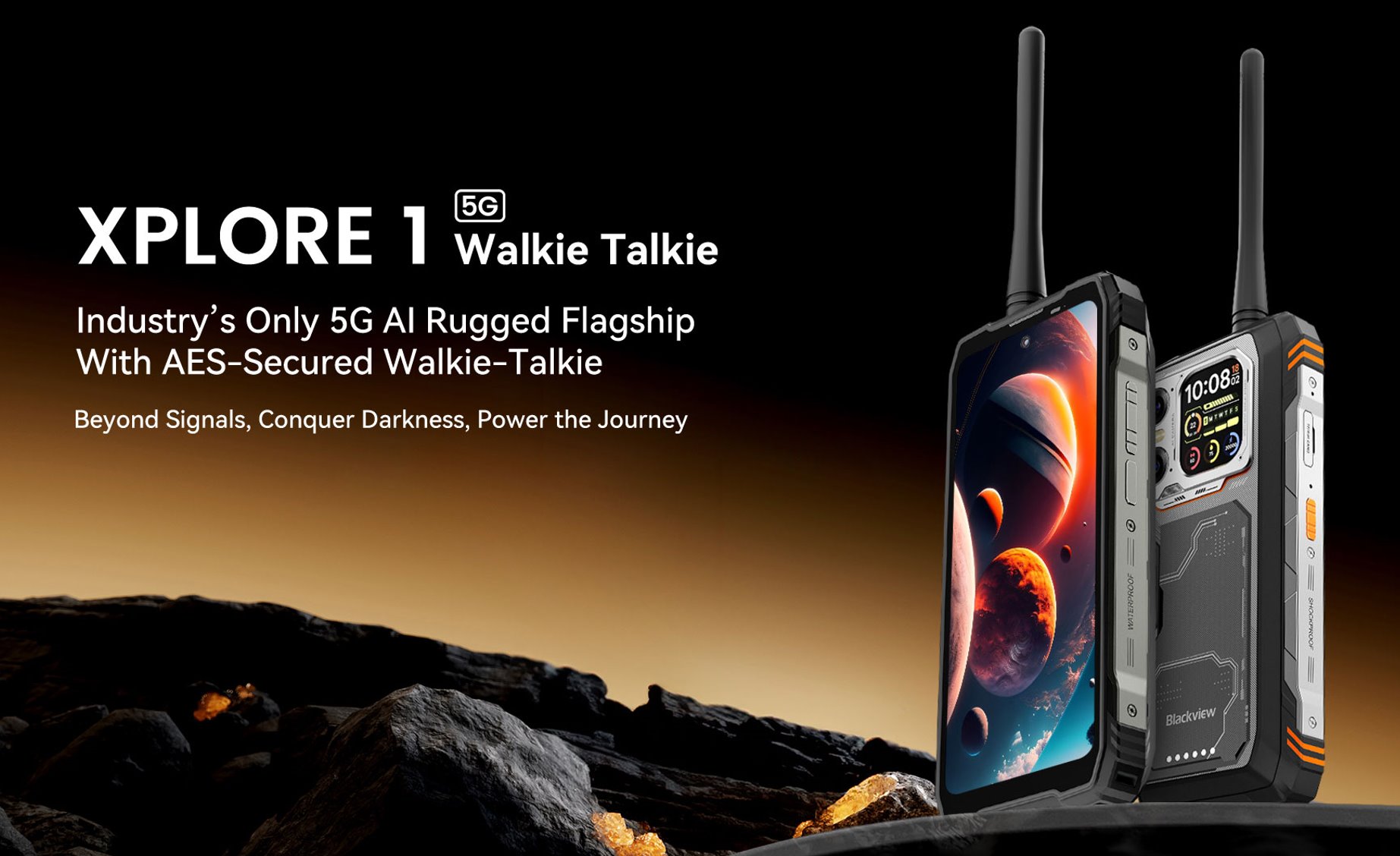 BLACKVIEW Rugged XPLORE 1 WT 5G Rugged 6.78",FHD 2460x1080,12+256GB,Octa-core 2.4Ghz,50+64MP+20MP,Night,20000mAh,Andr 15