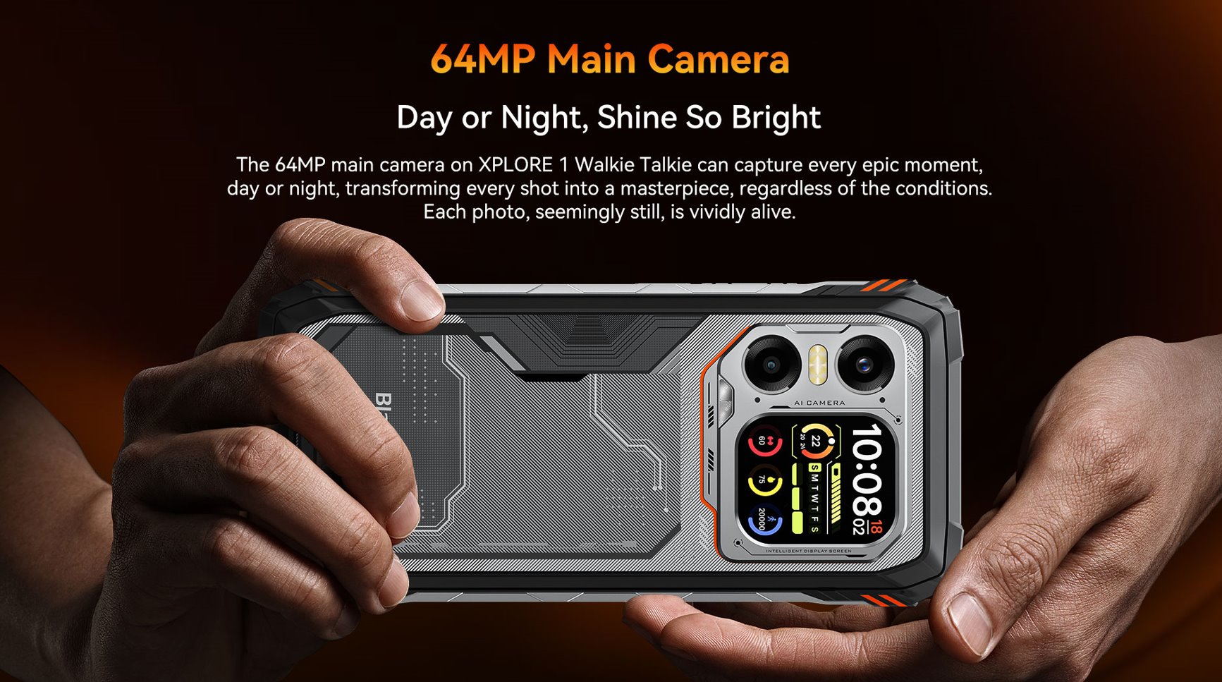 BLACKVIEW Rugged XPLORE 1 WT 5G Rugged 6.78",FHD 2460x1080,12+256GB,Octa-core 2.4Ghz,50+64MP+20MP,Night,20000mAh,Andr 15