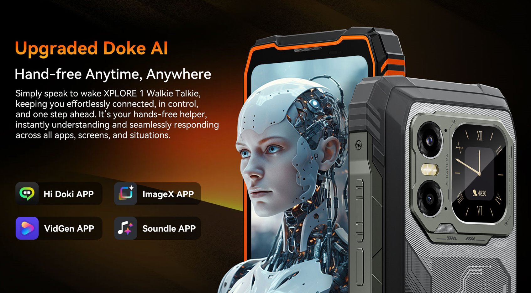 BLACKVIEW Rugged XPLORE 1 WT 5G Rugged 6.78",FHD 2460x1080,12+256GB,Octa-core 2.4Ghz,50+64MP+20MP,Night,20000mAh,Andr 15