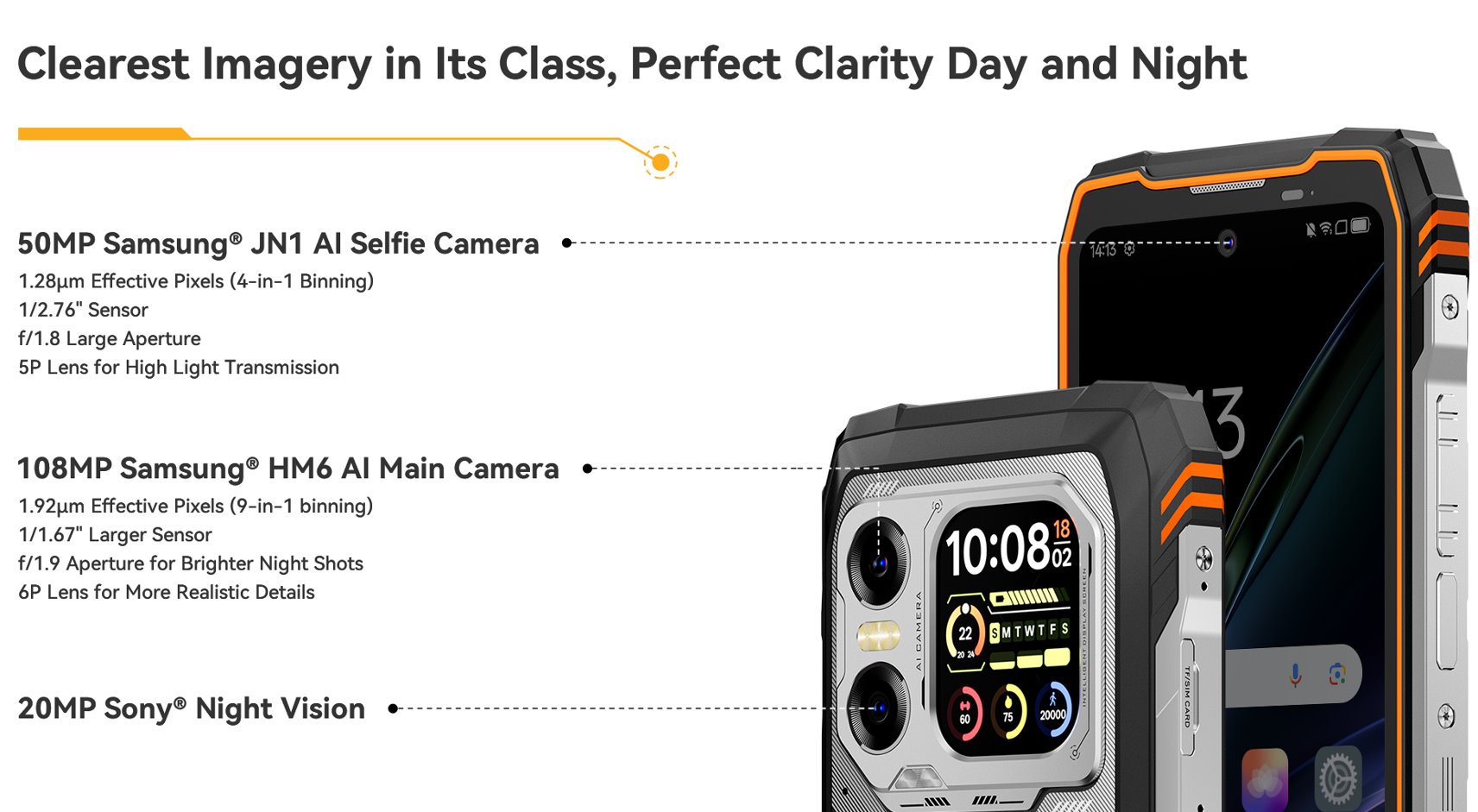 BLACKVIEW Rugged XPLORE 1X 5G 6.78",FHD 2460x1080,12+256GB,Octa-core 2.4Ghz,50+64MP+20MP,Night,20000mAh,Andr 15