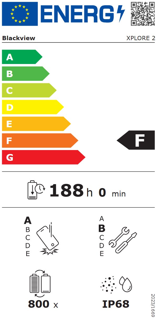 BLACKVIEW Rugged XPLORE 2 BLACK,6.73" AMOLED 3200x1440 120Hz 12/256Gb MT 8300 Octa-Core 3.35GHz,50+20MP,Night Vision