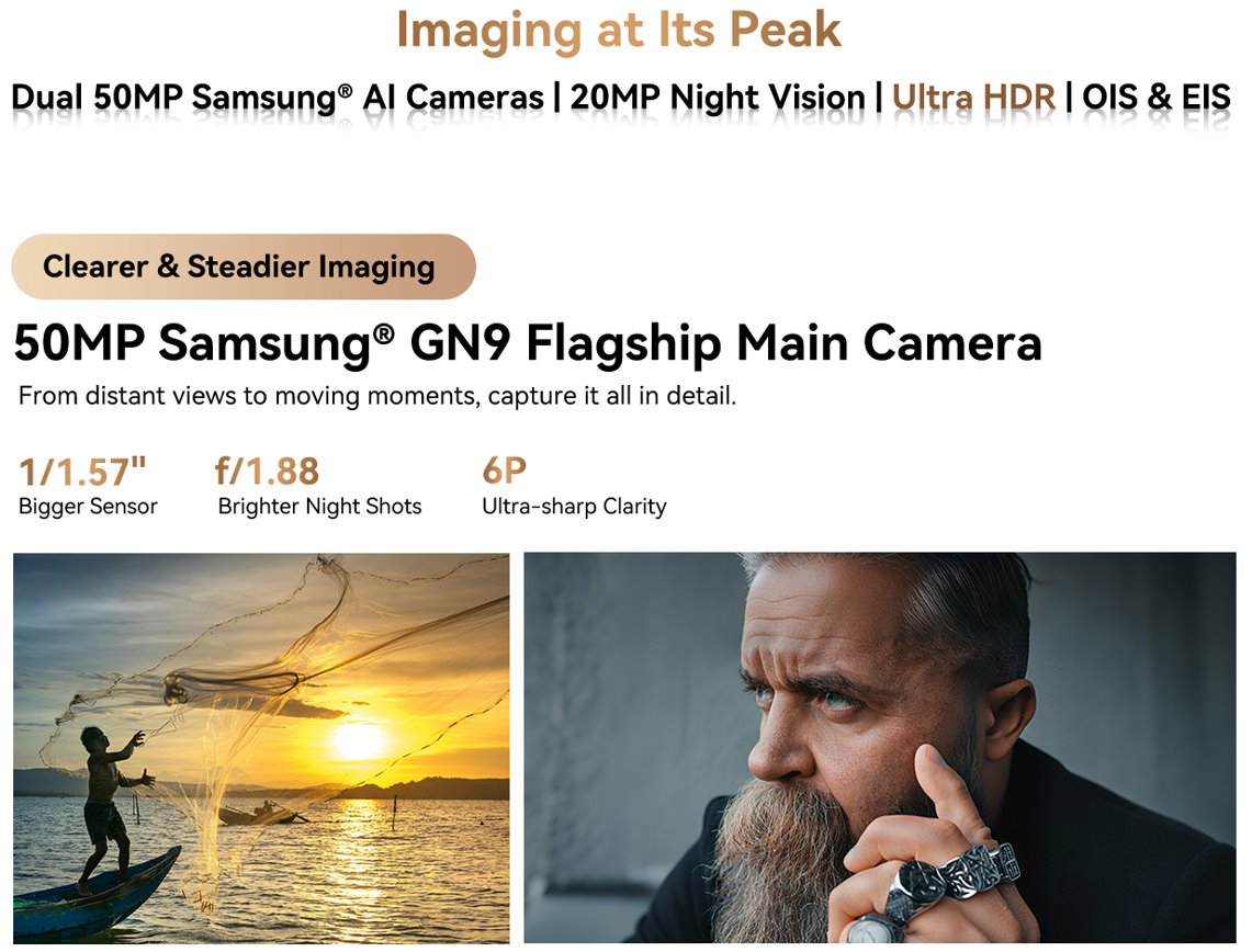 BLACKVIEW Rugged XPLORE 2 BLACK,6.73" AMOLED 3200x1440 120Hz 12/256Gb MT 8300 Octa-Core 3.35GHz,50+20MP,Night Vision