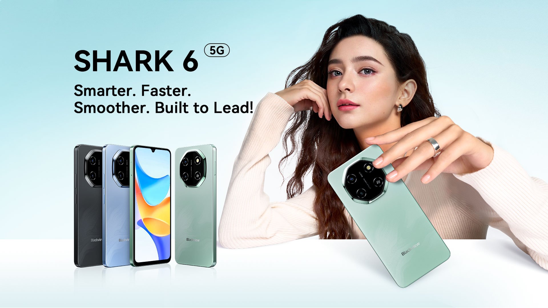 BLACKVIEW SHARK 6 5G 6.88" BLACK,FHD 1640x720,4+128GB,T8100 octa-core up to 2.2GHz,13MP/8MP&16+2MP,5000mAh,Android 15