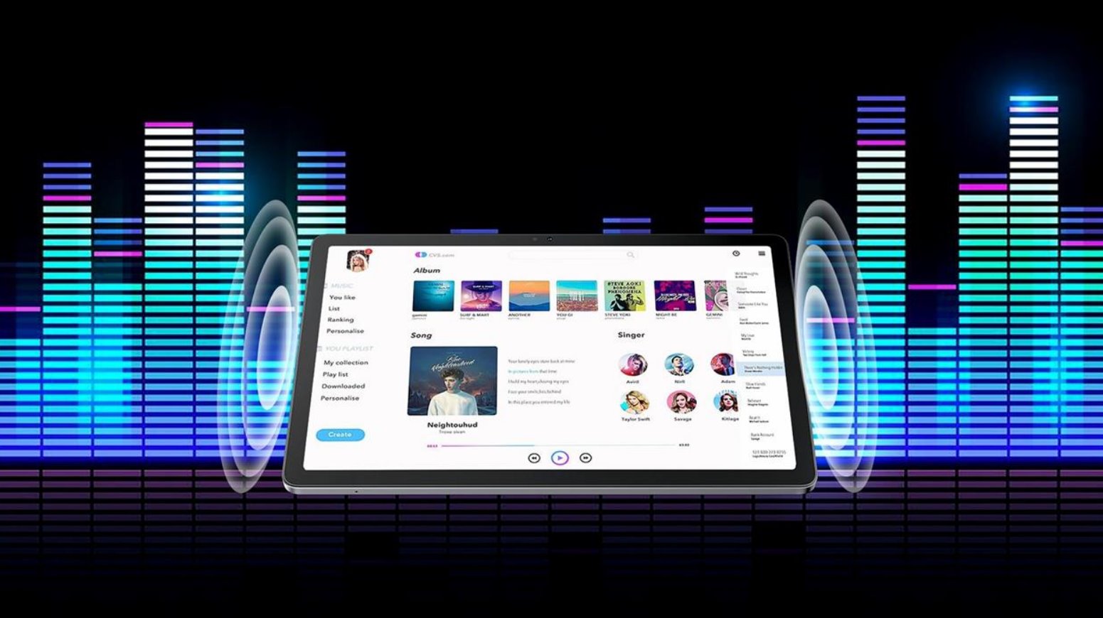 BLACKVIEW Tab 16 Pro 8/256GB, BLUE, 11" FHD+ 1920x1200 IPS, Octa-core 2GHz, Camera 8MP/13MP, Battery 7700mAh, Android 14