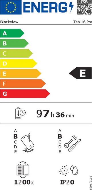 BLACKVIEW Tab 16 Pro 8/256GB, BLUE, 11" FHD+ 1920x1200 IPS, Octa-core 2GHz, Camera 8MP/13MP, Battery 7700mAh, Android 14