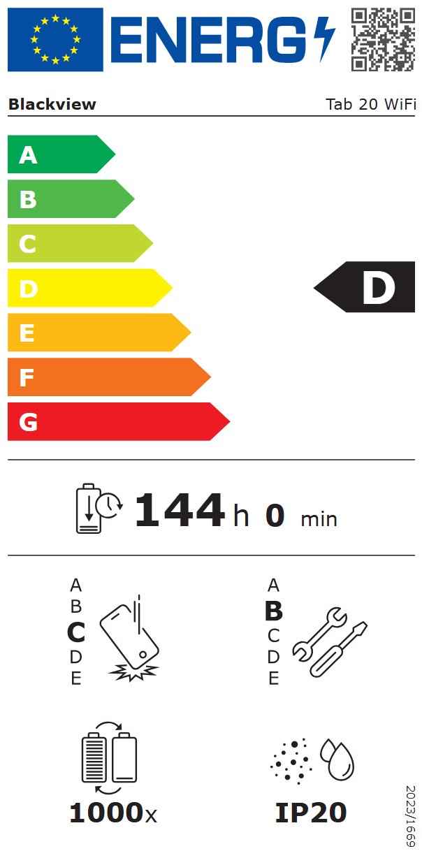 BLACKVIEW Tab 20 WiFi 10.1" BLUE, 1280x800,Unisoc Tiger T310 2Hz,4GB/64GB,6600mAh,Cam 5MP/8MP WiFi5,Andr 15