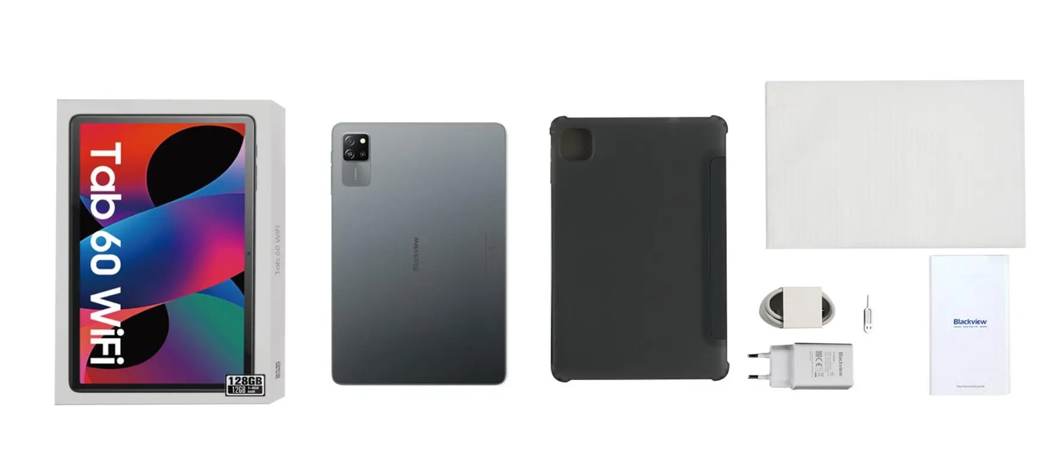 BLACKVIEW Tab 60 WiFi 10.1-inch HD+IPS 800x1280 60Hz 4GB/128GB A523 Octa-core 1.8GHz Camera Front 5MP Rear 8MP 5100mAh N