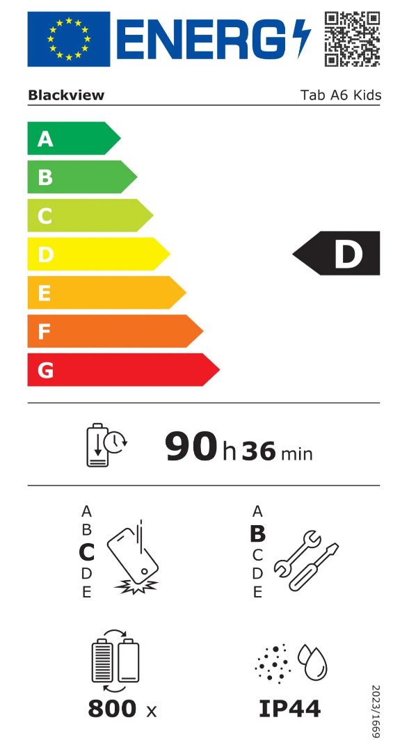 BLACKVIEW Tab A6 Kids 10.1" BLUE HD+ IPS 1280x800 A523 Octa-core 1.8GHz 4GB/128GB WiFi 5100mAh 5MP Front/8MP Rear