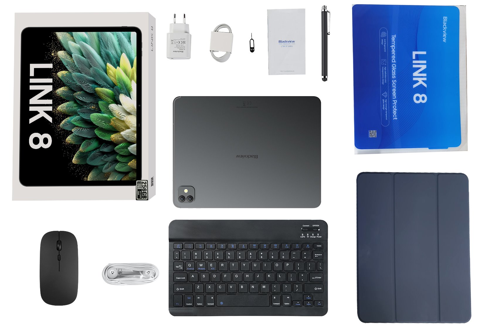 BLACKVIEW Tab LINK 8 SET WiFi 12.7" PURPLE,2176x1600,6GB+256GB,G100 Octa-core 2.2GHz,13MP+16MP,8400mAh,Android 15